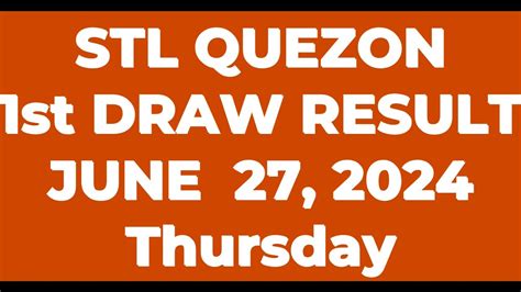 stl quezon result today|STL Result Today, June 27, 2024 .